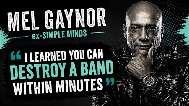 Ex-SIMPLE MINDS drummer MEL GAYNOR on his solo album , LIVE AID, and his mum's KNITTING NEEDLES!