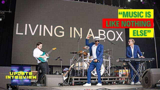 LIVING IN A BOX UPDATE with MARCUS VERE presenting new vocalist BRYAN CHAMBERS