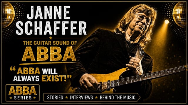 Join guitar virtuoso Janne Schaffer as he uncovers ABBA's studio story in Stockholm, Sweden.
