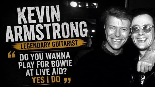 Kevin Armstong, the guitarist who worked with Thomas Dolby, David Bowie & Iggy Pop